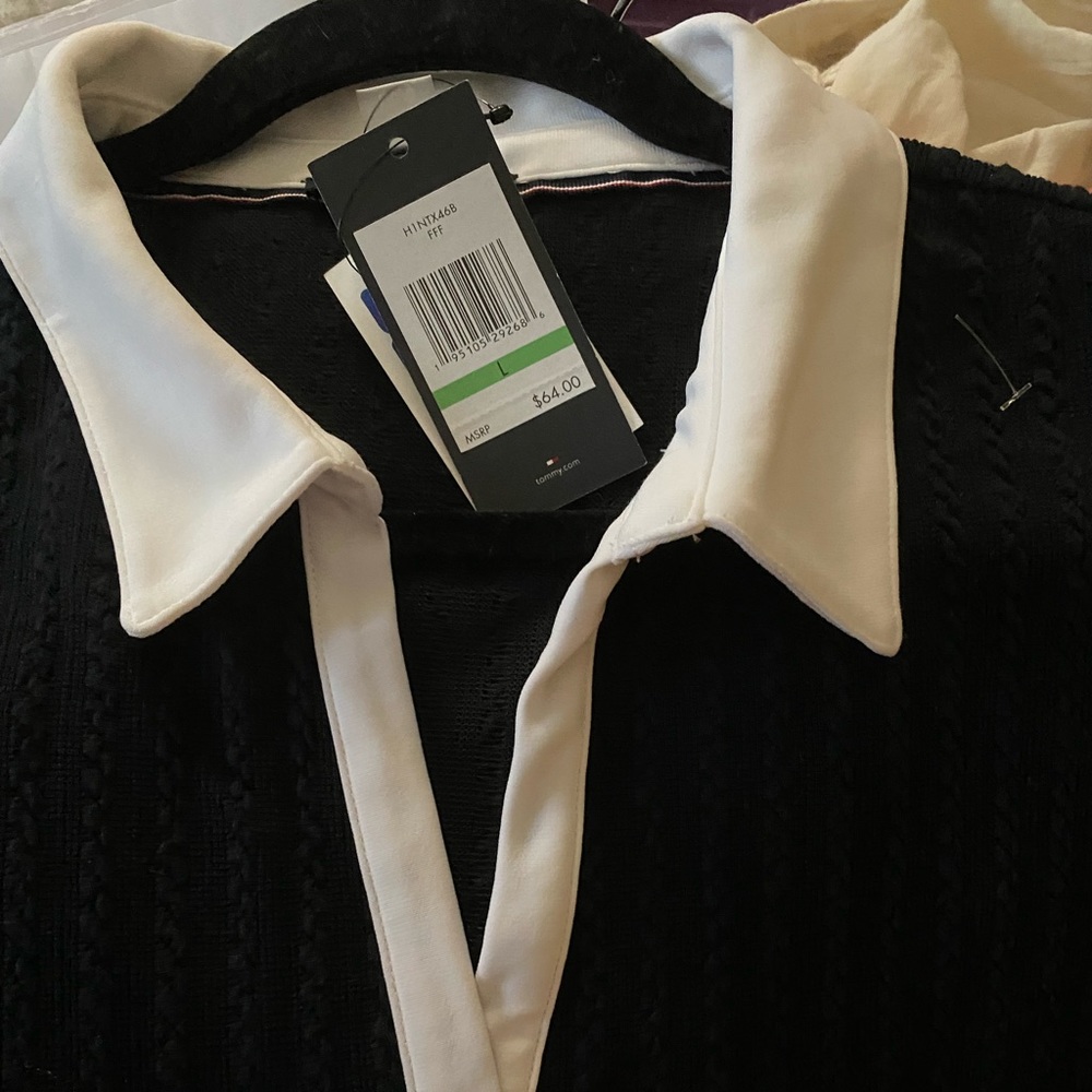 Tommy Hilifiger Cable Knit V-neck collar Shirt